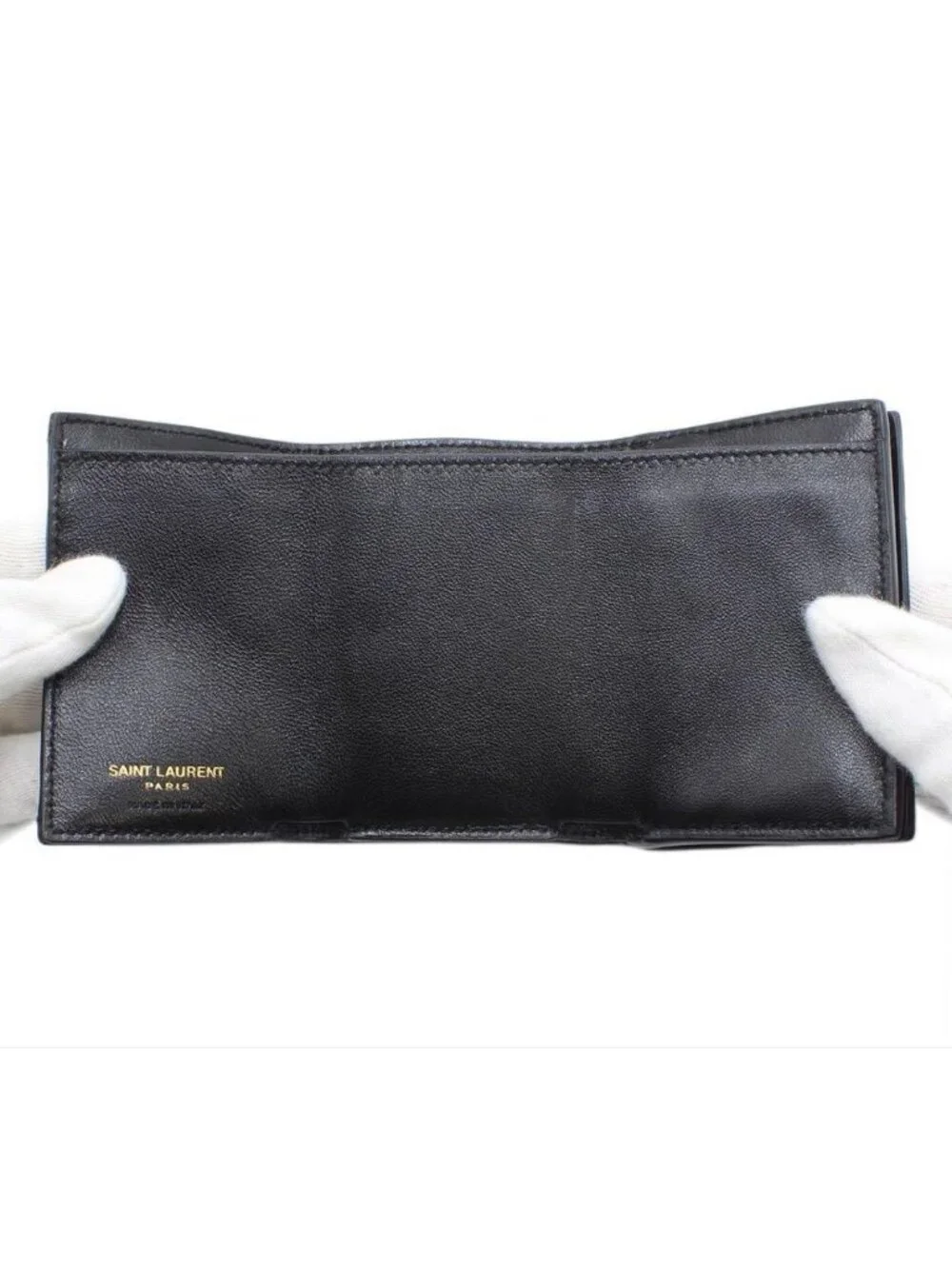 ★SOLD★ Saint Laurent Shindou Monogram Cassandra Trifold Wallet - Picture 7 of 9